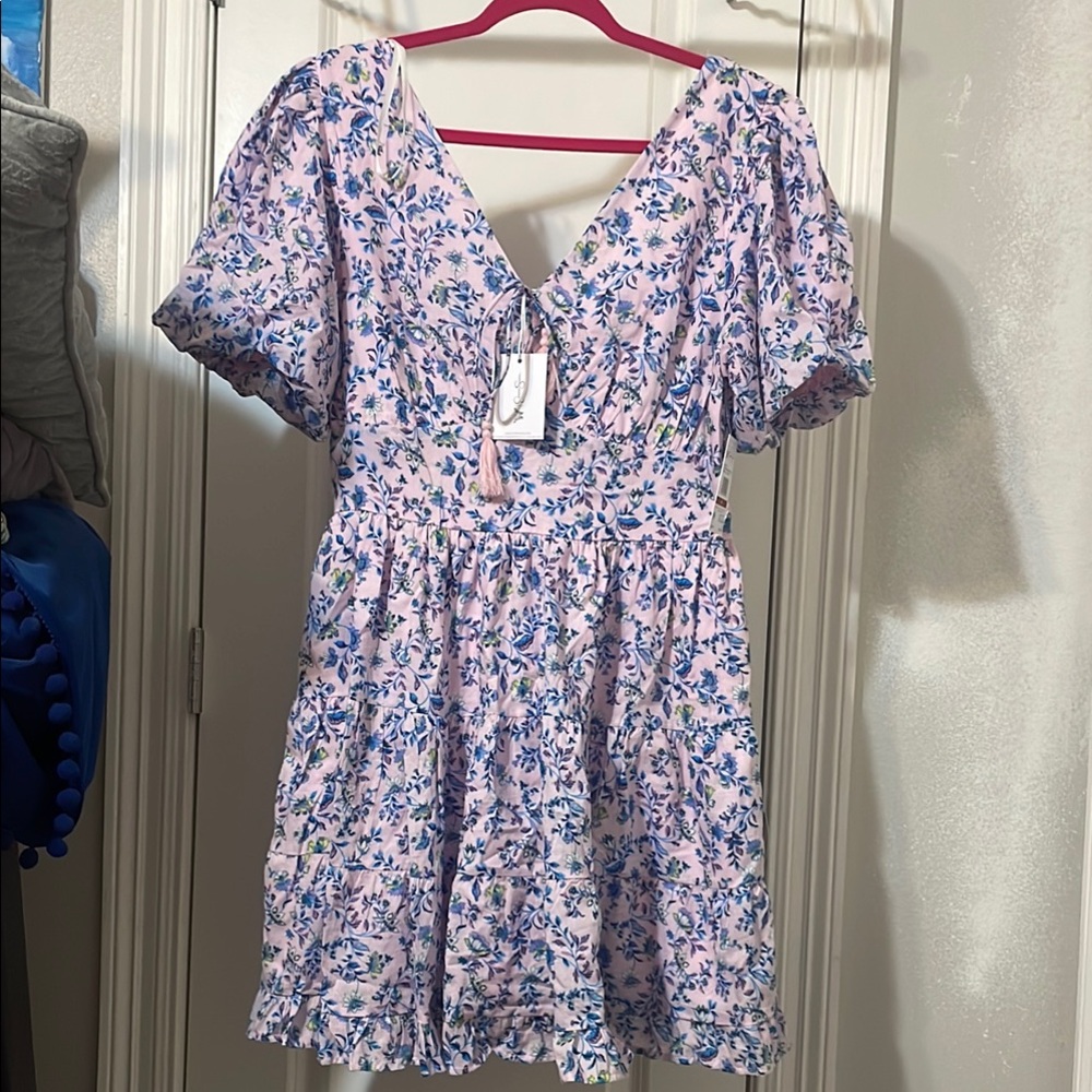 Jessica Simpson Floral Tiered Dress